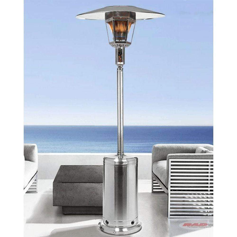 RADtec Allure Series Real Flame Stainless Steel Natural Gas Patio Heater