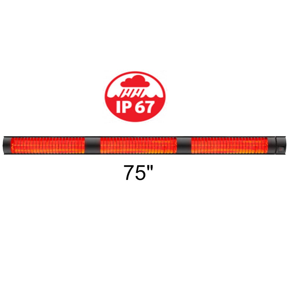 radtec torrid series 75-inch 6000 w 220 v infrared electric heater