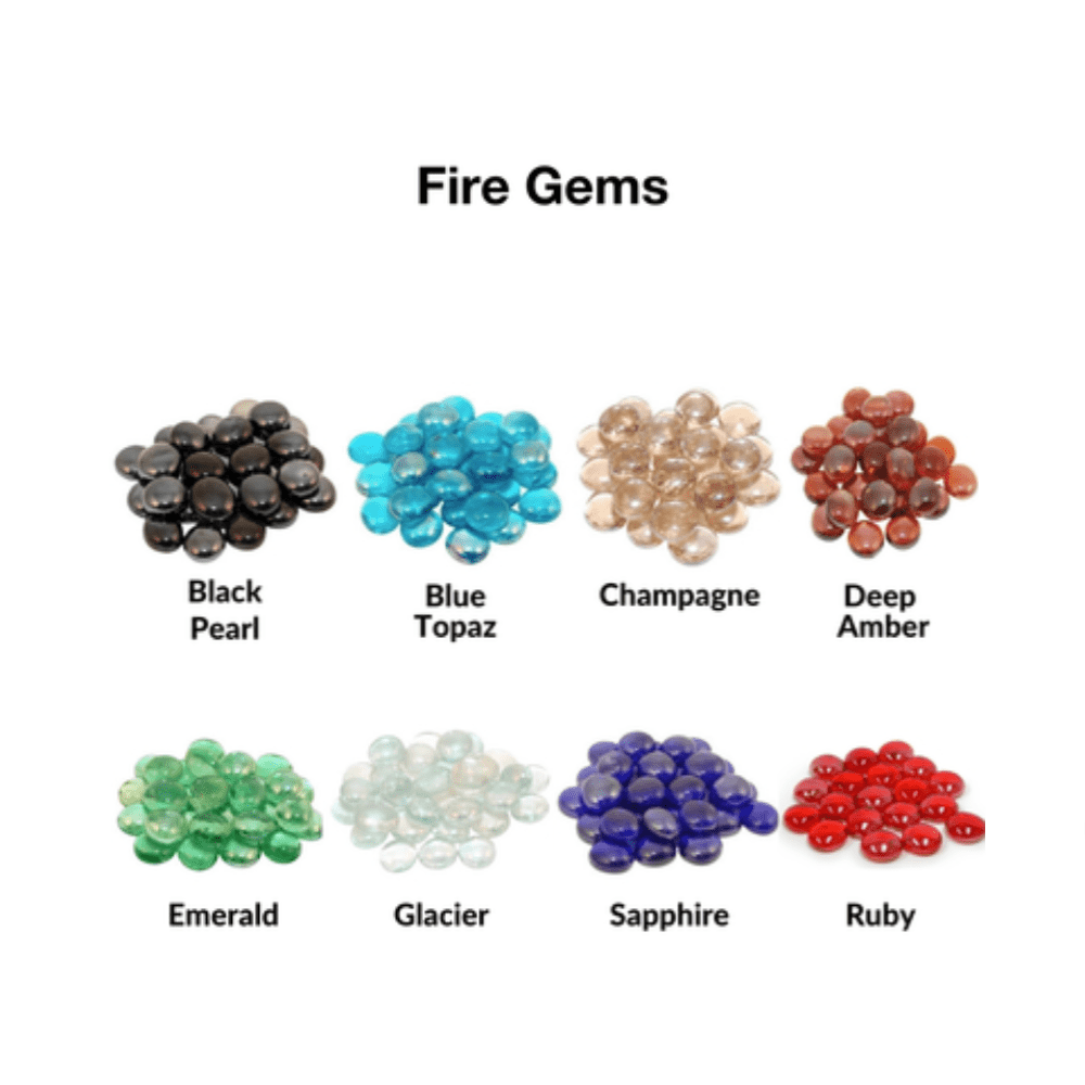 Real Fyre Black Pearl Fire Gems for Contemporary Gas Burners Insert