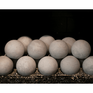real fyre graystone fire spheres on hearth