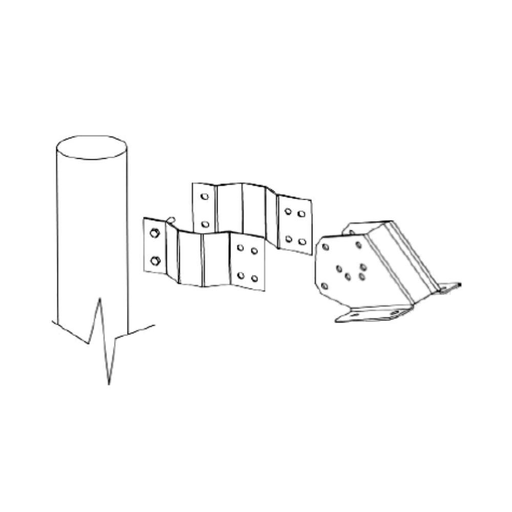 Schwank 4&quot; Pole Mount Assembly for Gas Heaters