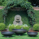 Seasons Fire Pits Elliptical Round Steel Fire Pit, Sizes: 30" - 72" Wide - side view
