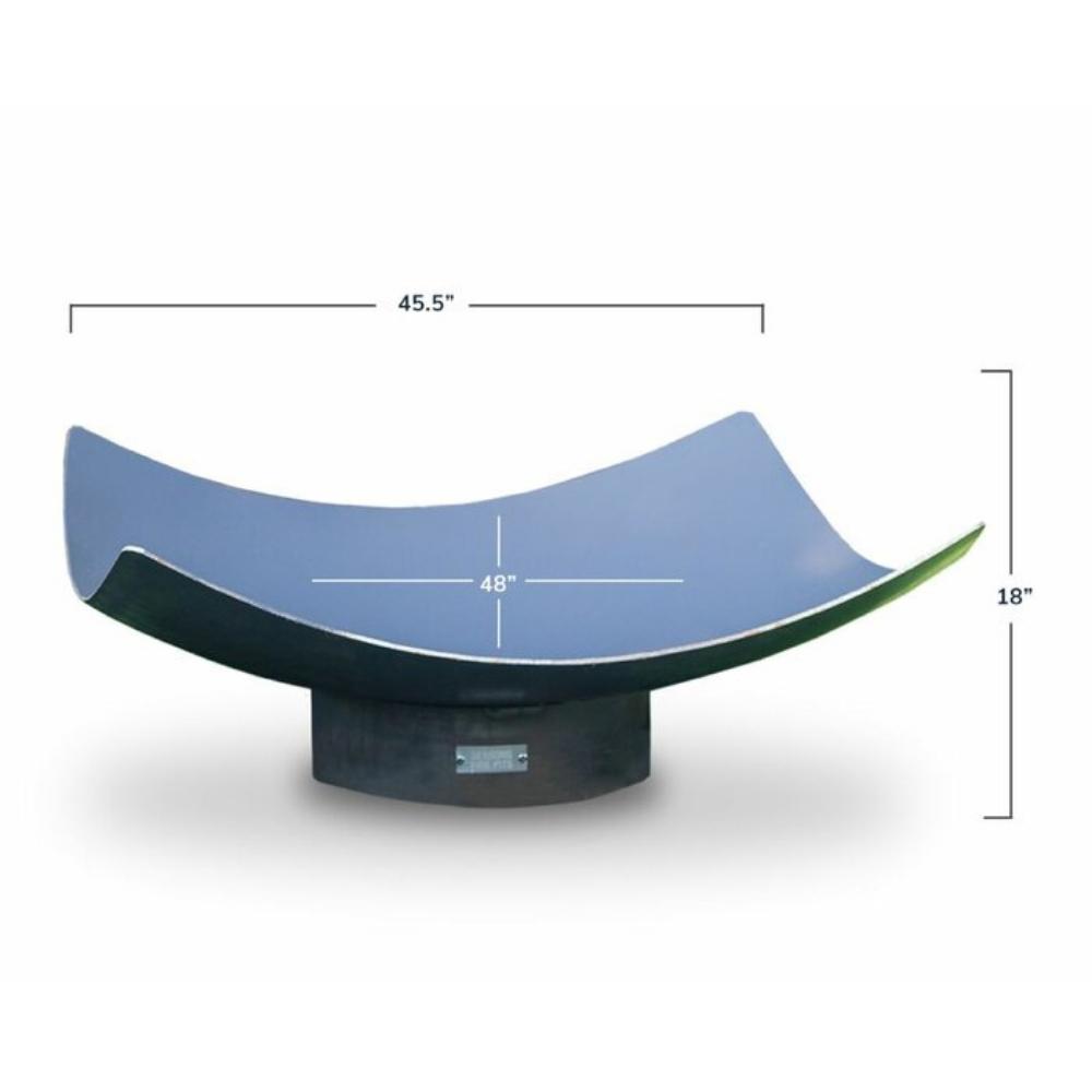 Seasons Fire Pits Quadrilateral 48&quot; Square Steel Fire Pit Dimensions