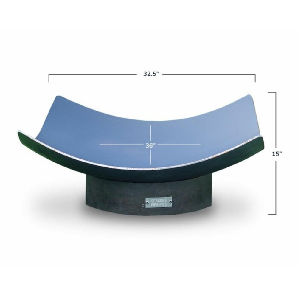 Seasons Fire Pits Quadrilateral 36&quot; Square Steel Fire Pit Dimensions
