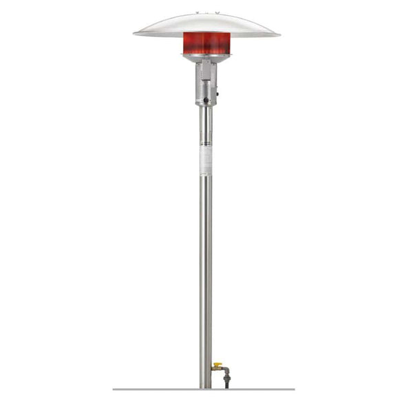 Sunglo Permanent Post Stainless Steel Natural Gas Heater - detail view