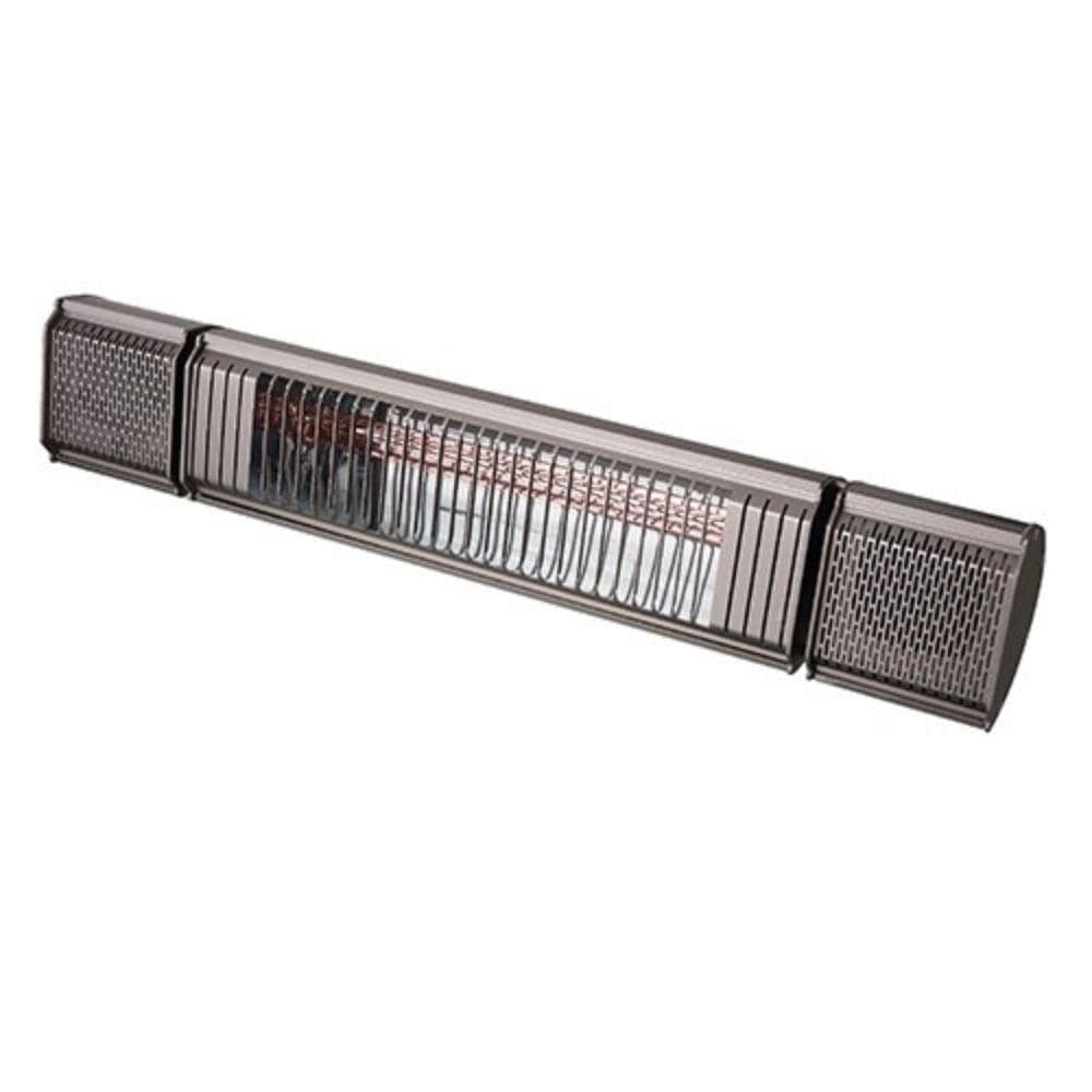 Sunheat and Beat Electric Wall Mounted Heater with Bluetooth and Remote- Black