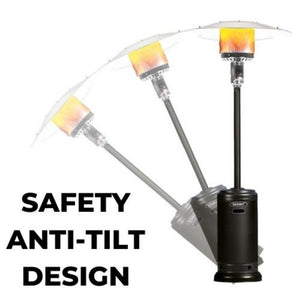 Safety Anti Tilt design with shut off valve for propane patio heater