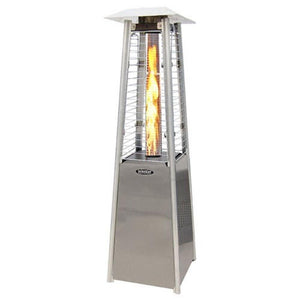 SUNHEAT Decorative Stainless Steel Propane Tabltop Heater with Flame