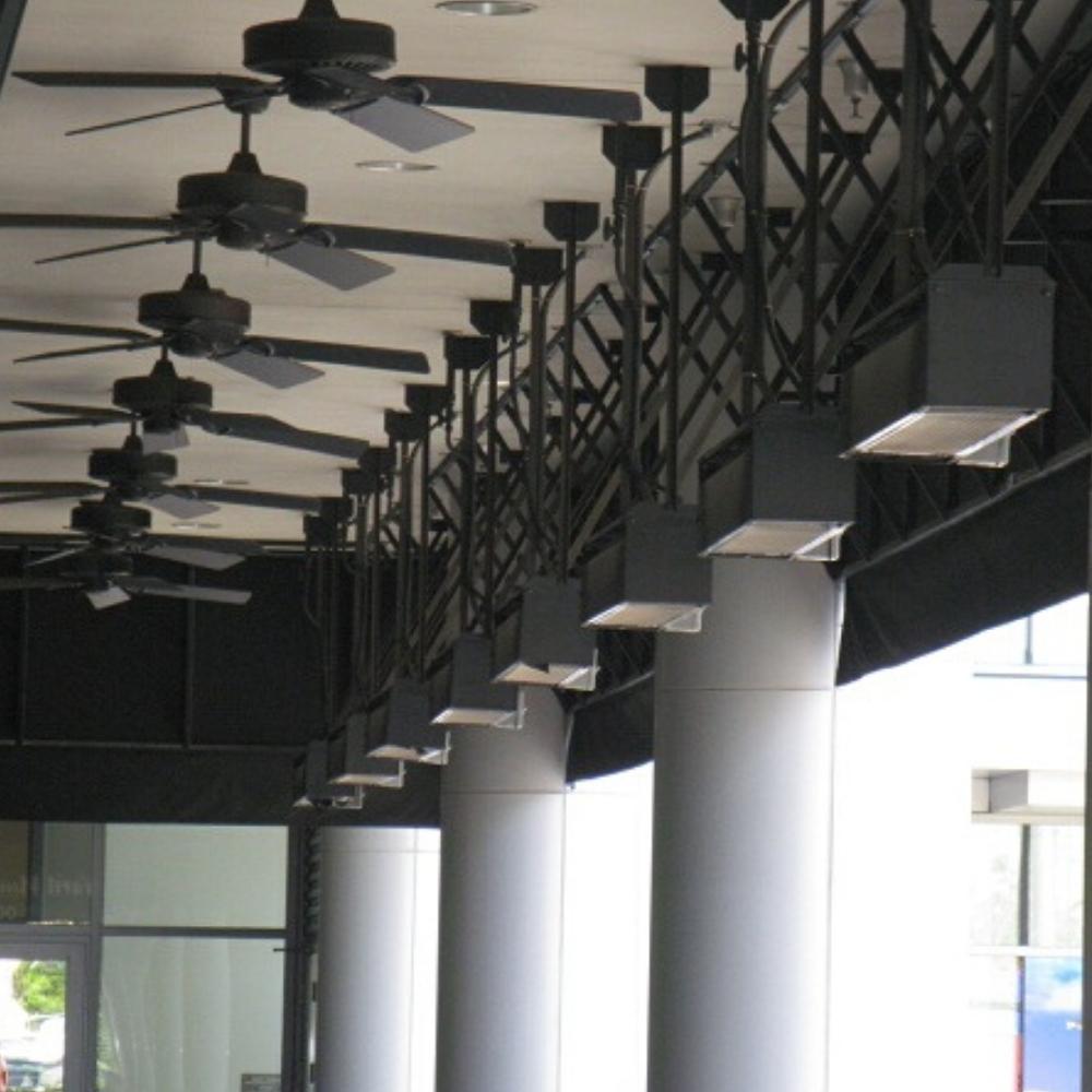 Sunpak Classic S34 Black Infrared Gas Heater Ceiling Mounted