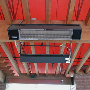 Sunpak S34 B TSR Black Infrared Gas Heater Wall/Ceiling Mounted