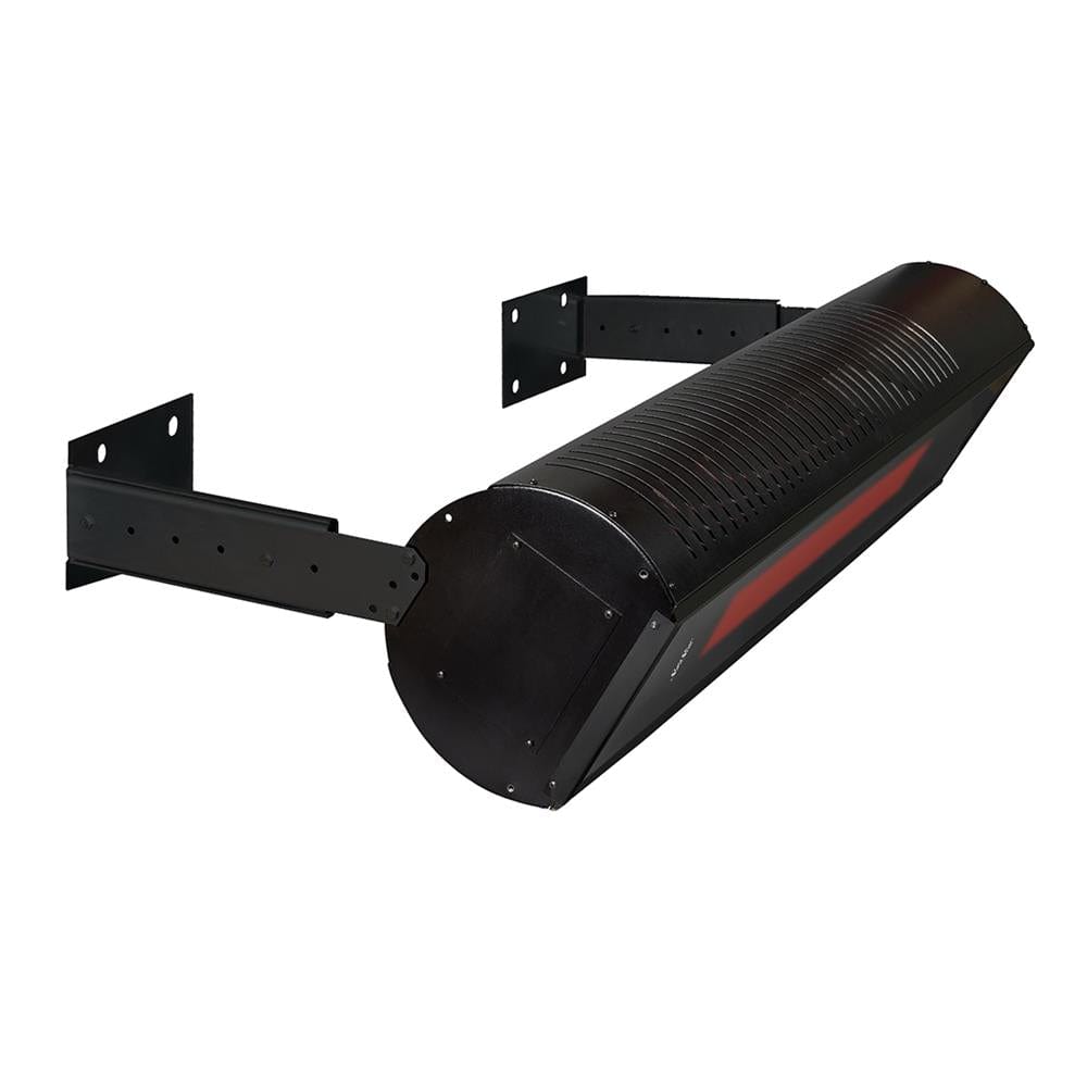 SunStar Glass Black Powder Coated Wall/Ceiling Mounted 2-Stage Infrared Gas Heater