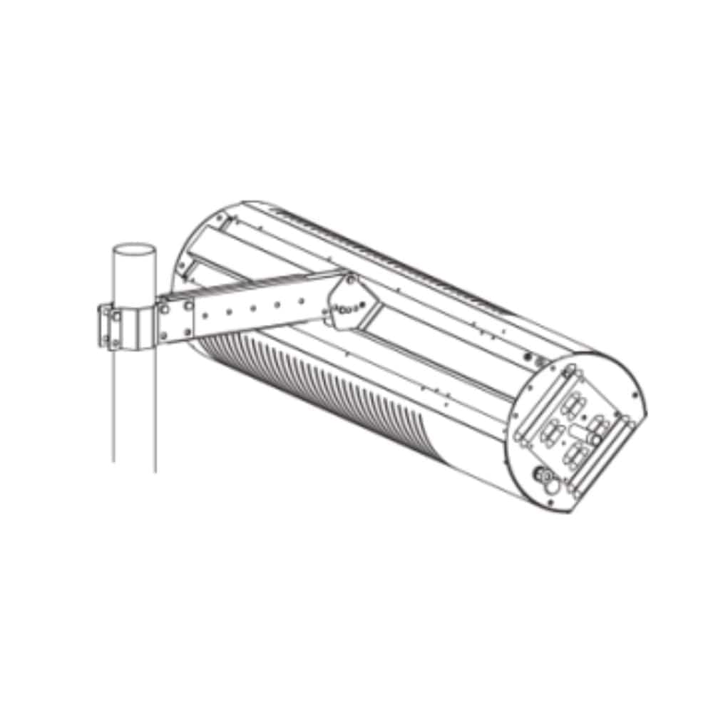 SunStar Black Powder Coated Pole Mounting Kit