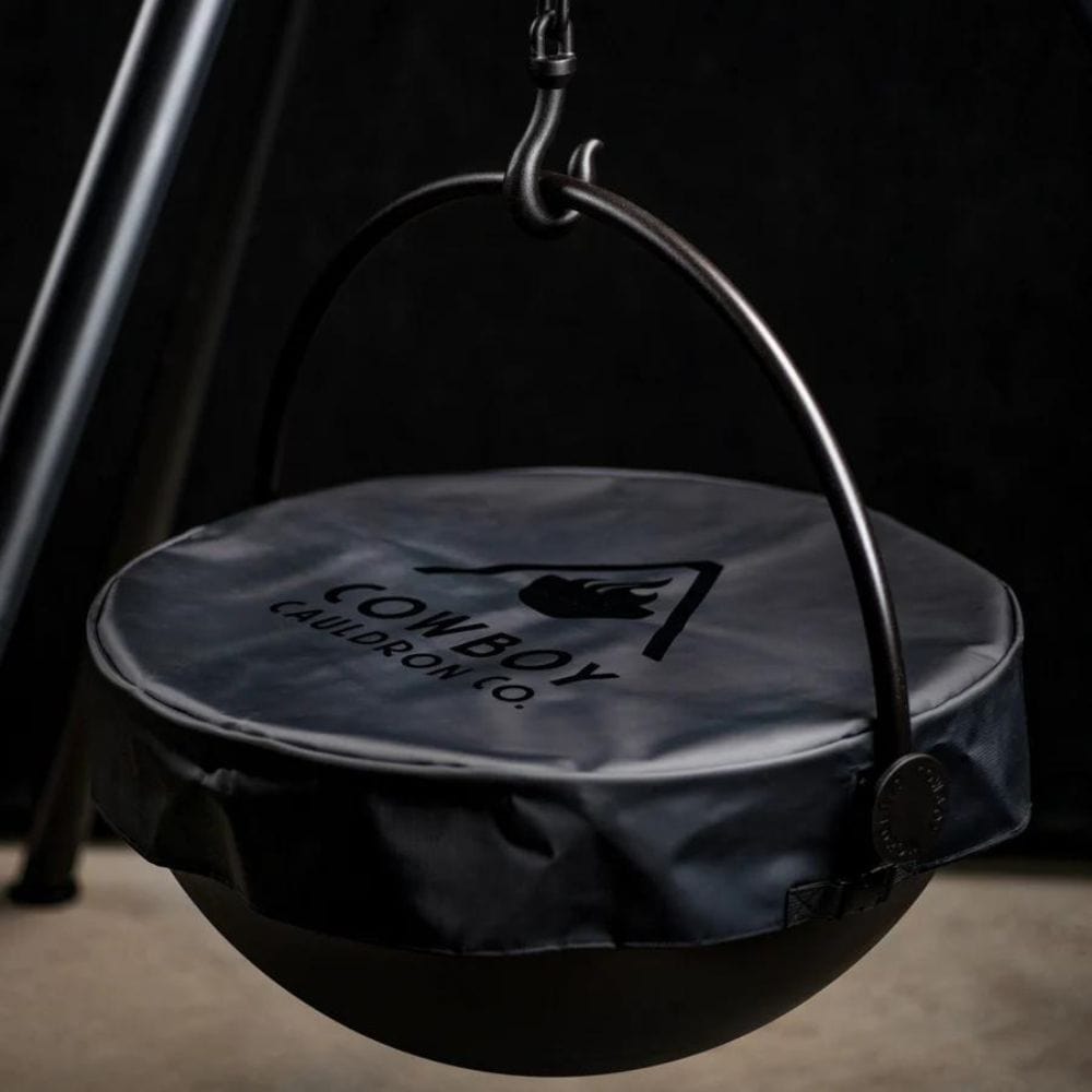 cowboy cauldron the dude fire pit grill with rain cover