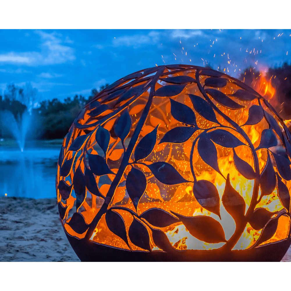 The Fire Pit Gallery Eden Steel Fire Pit by the lake - room setting