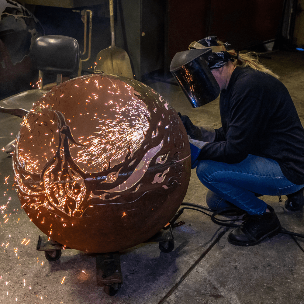 making the Fire Pit Gallery Phoenix Rising Steel Fire Pit