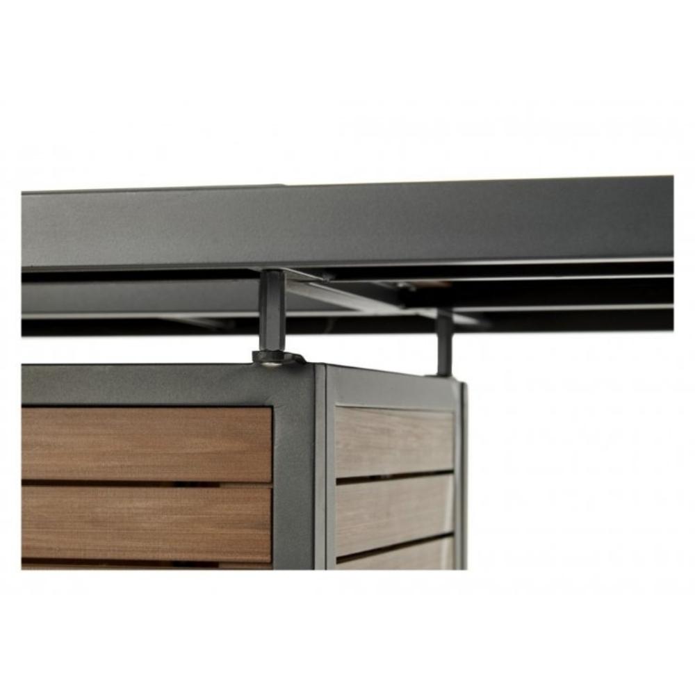 The Outdoor GreatRoom Company Brooks 50&quot; Rectangular Gas Fire Pit Table Riser Kit Included