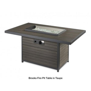 The Outdoor GreatRoom Company Brooks Fire Table in Taupe