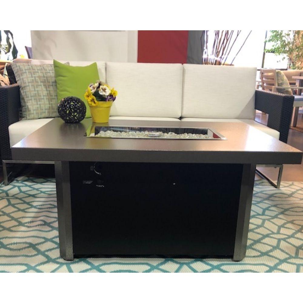 The Outdoor GreatRoom Company Caden 44" Rectangular Gas Fire Pit Table - CAD-1224