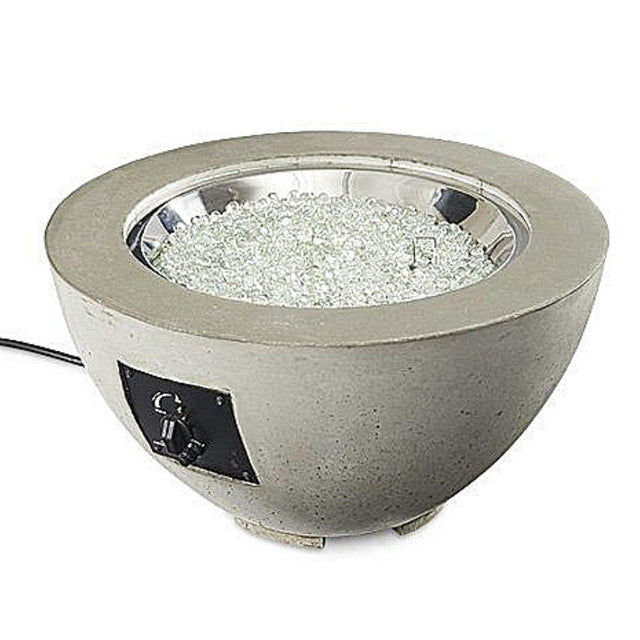 The Outdoor GreatRoom Company Cove 29-Inch Round Gas Fire Bowl with fire glass cv-20