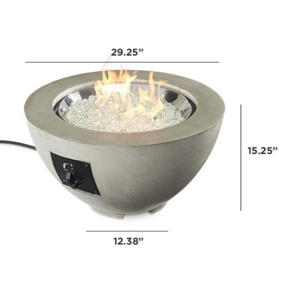 The Outdoor GreatRoom Company Cove 29&quot; Round Gas Fire Bowl (CV-20) Specs