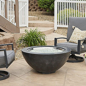 The Outdoor GreatRoom Company  Midnight Mist Cove Fire Bowl in Patio setting