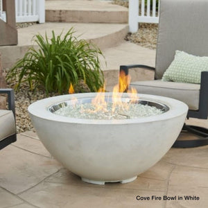 Cove Fire Bowl in White