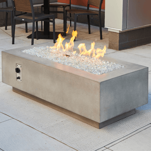 The Outdoor GreatRoom Company Cove 54-inch Linear Gas Fire Pit Table with Glass Media