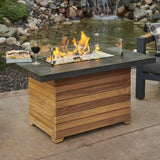 The Outdoor GreatRoom Company Darien 42" Rectangular Fire Pit Table - Everblend Top