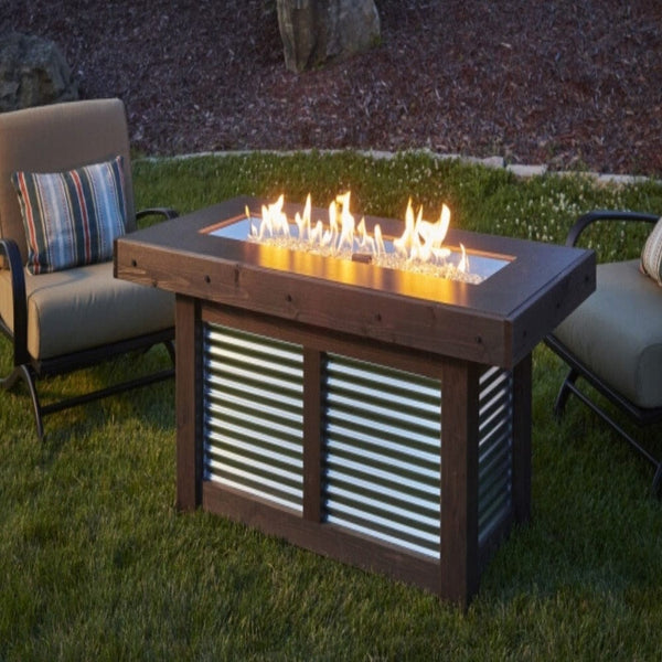 Denali Brew 57" Linear Gas Fire Pit Table