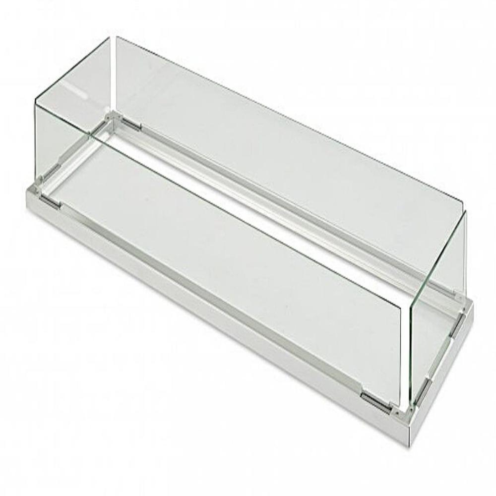 Folding Glass Guard for Gas Burners 12x42&quot;
