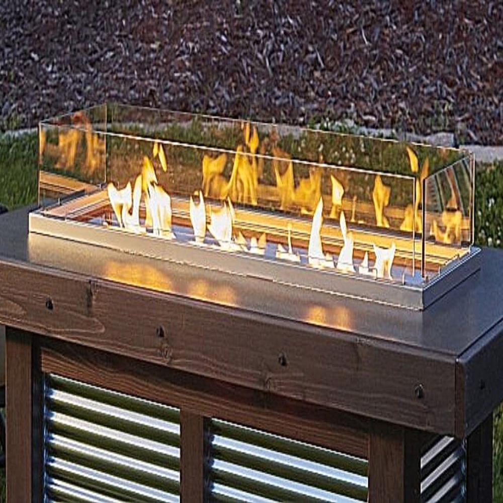 Folding Glass Guard for Gas Burners 12x42&quot;