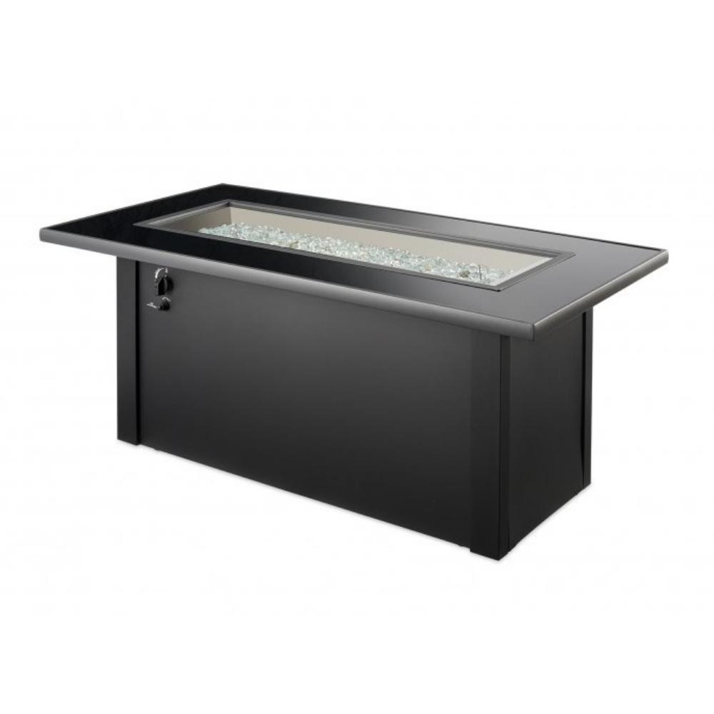 The Outdoor GreatRoom Company Monte Carlo 59&quot; Fire Pit Table with Glass Media