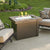 The Outdoor GreatRoom Company Providence Rectangular Gas Fire Pit Table