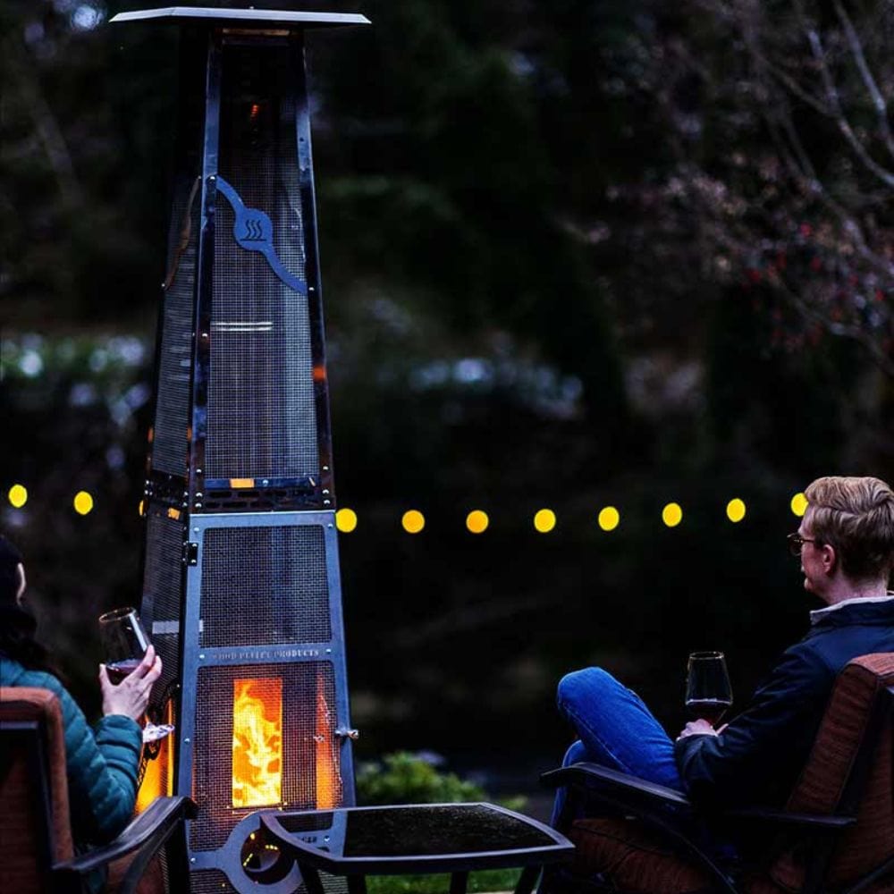 Decorative Eco-Friendly Patio Heaters Outdoor Wood Pellet Heater