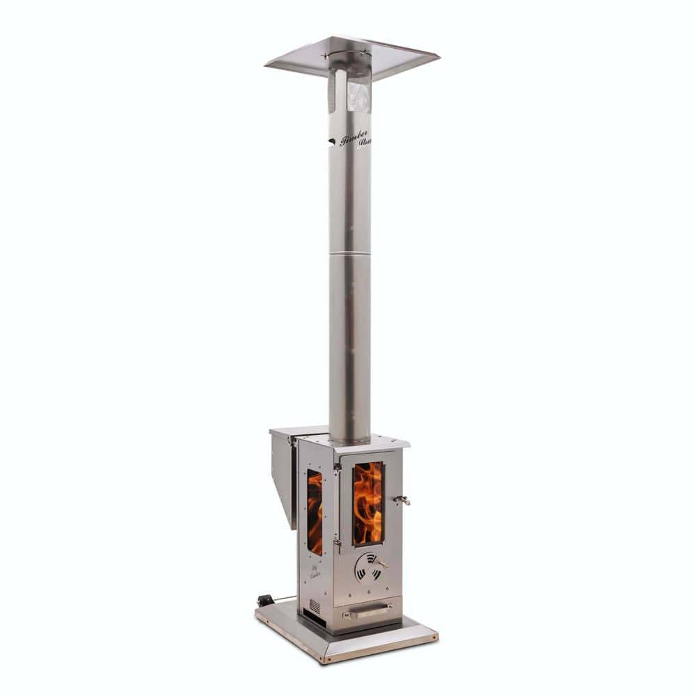 Timber Stoves Big Timber Stainless Steel Pellet Patio Heater - WPPHBTSS1.0
