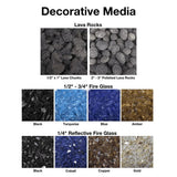 Optional Decorative Media - close-up view