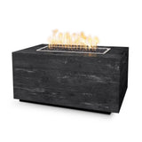 Top Fires Catalina Wood Grain Fire Pit Table in Ebony - angle view