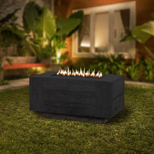 Top Fires Catalina Ebony Fire Pit on the Grass