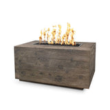 Top Fires Catalina Wood Grain Fire Pit Table in Oak - lifestyle view