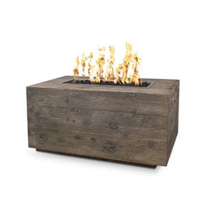 Top Fires Catalina Wood Grain Fire Pit Table in Oak