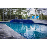 Top Fires Round Concrete Gas Fire and Water Bowl in Gray Pool Accent - feature detail