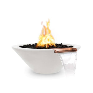 Top Fires Cazo Gas Fire and Water Bowl in Limestone