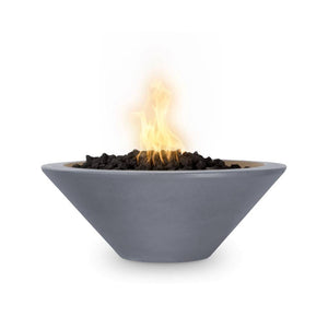 Top Fires Cazo Round GFRC Electronic Gas Fire Bowl in Gray