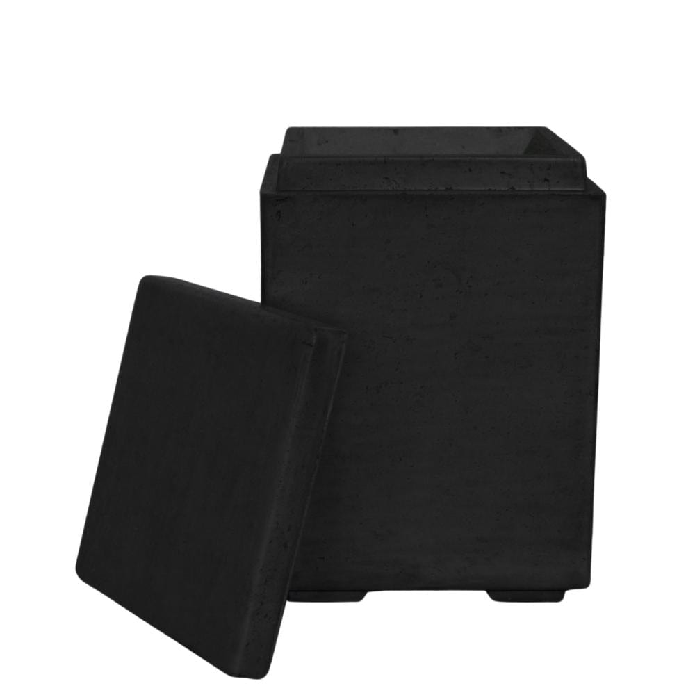 Top Fires Concrete Propane Tank Enclosure in Black