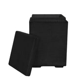 Top Fires Concrete Propane Tank Enclosure in Black