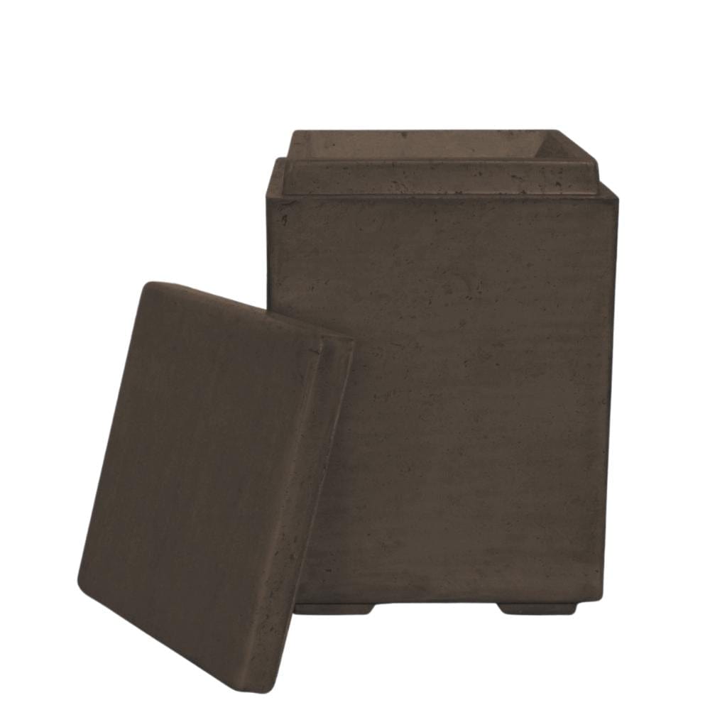 Top Fires Concrete Propane Tank Enclosure in Chocolate