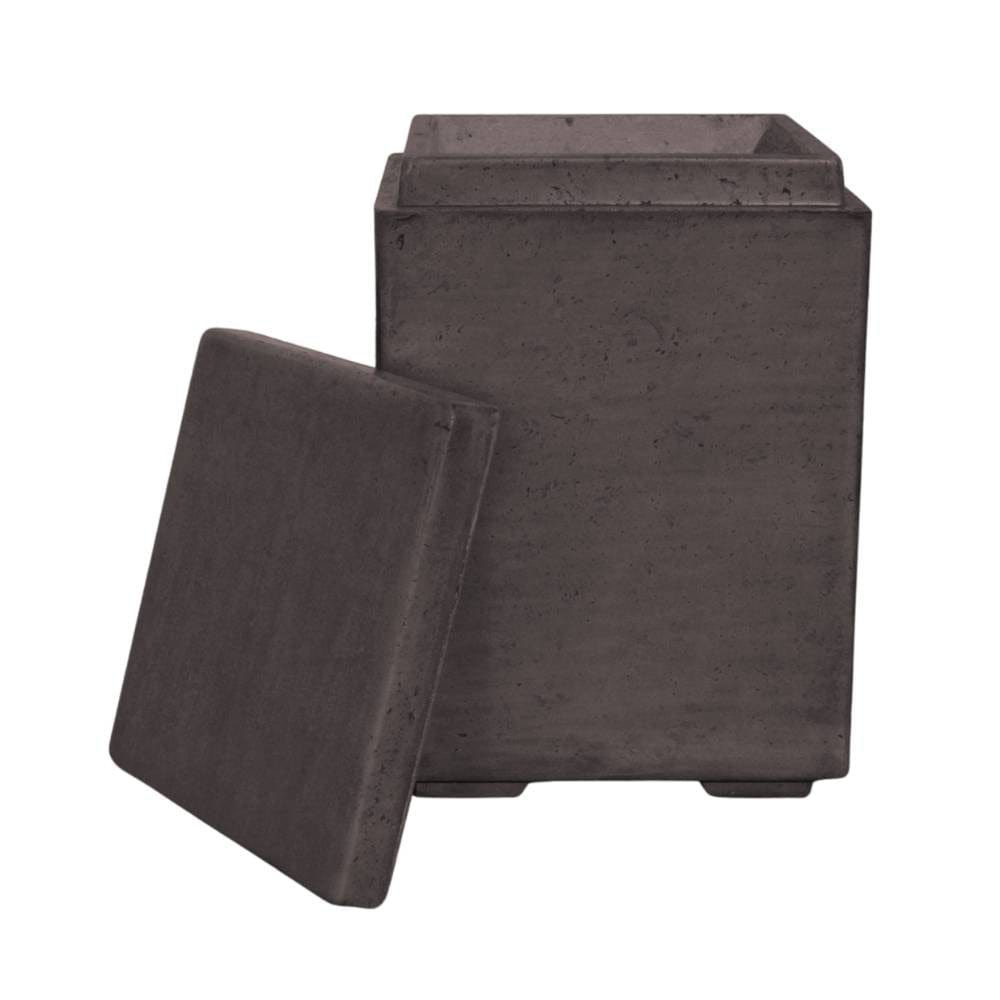 Top Fires Concrete Propane Tank Enclosure in Chestnut