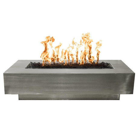 Top Fires Coronado Rectangular Stainless Steel Gas Fire Pit