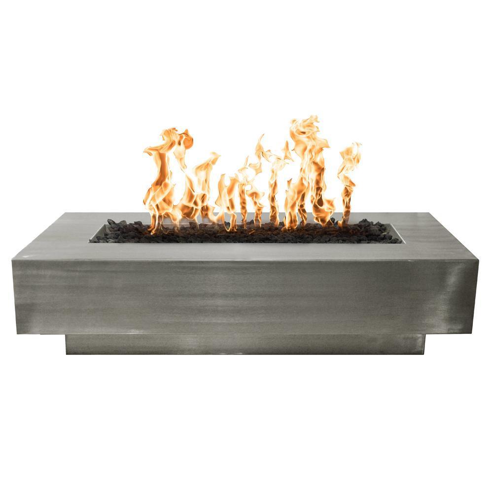 Top Fires Coronado Rectangular Stainless Steel Gas Fire Pit