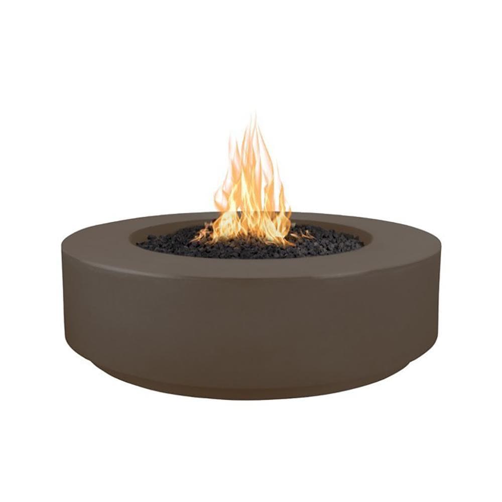 Top Fires 42&quot; Florence GFRC Fire Pit in Chocolate